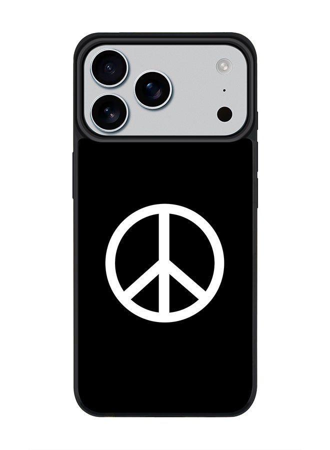 Stylizedd iPhone 17 Pro Max Case, [Compatible with MagSafe] Slim Magnetic cover Phone Case iPhone 17 Pro Max -Peace Sign - Image 1