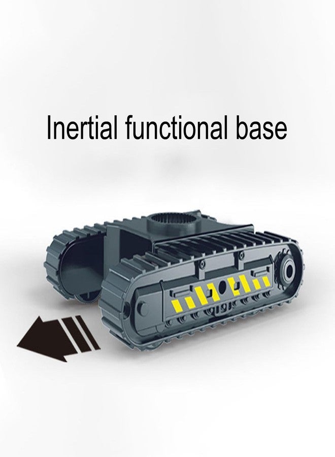 DEOXY Plastic Construction Long Crane Toy Vehicle with Rubber Track and 360 Degree Moving Parts Building Vehicles for Kids - Image 4