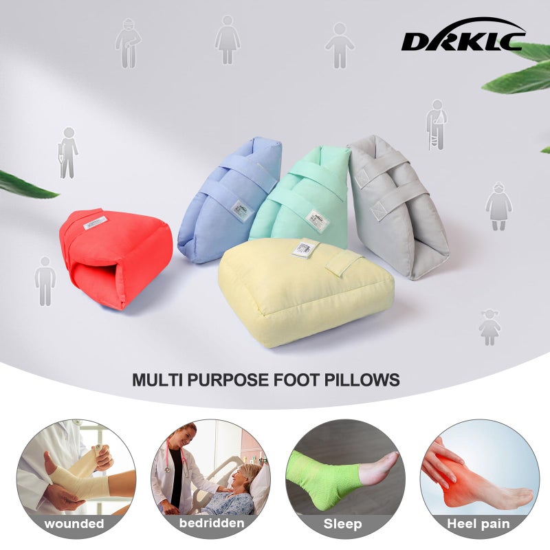DRKLC Heel Protector Cushion for Pressure Sores,Adjustable Foot Support Boot Surgery Recovery Supplies for Elderly Bedridden Pressure Ulcer Cushion Ankle Pillow for Bed, Wheelchairs - Image 5