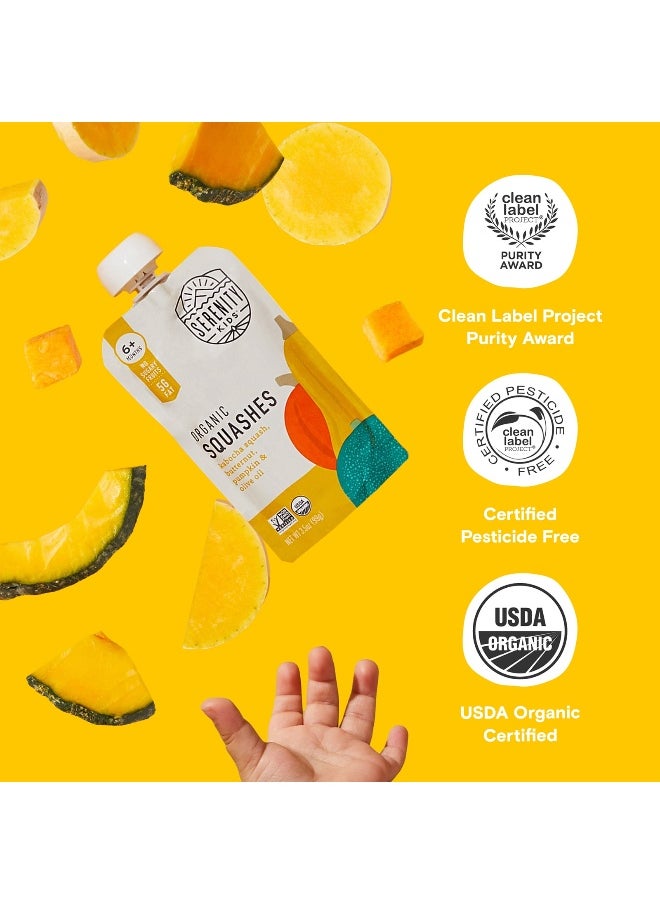 SERENITY KIDS Serenity Kids, Organic Squashes, 6+ Months, Kabocha Squash, Butternut, Pumpkin & Olive Oil, 3.5 oz (99 g)  - Image 5