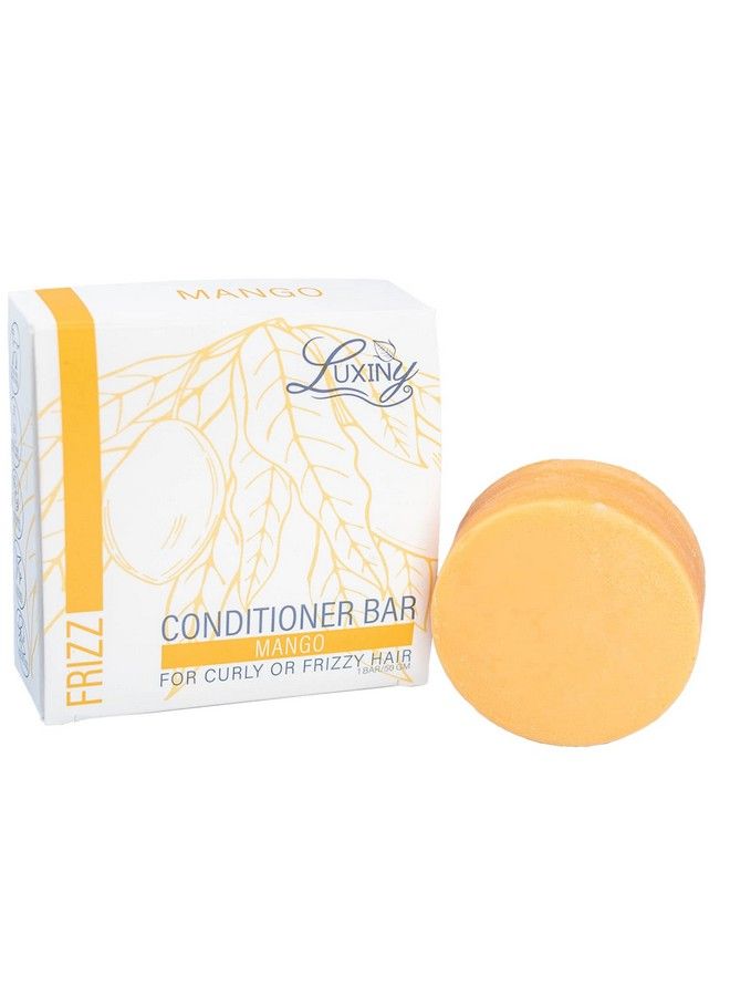 Luxiny Natural Conditioner Bars For Hair Made In Usa A Sulfate Free Conditioner Bar For Up To 70 Uses At Home Or As A Travel Conditioner Normal To Dry Hair 50G (Mango) - Image 1