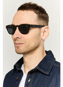 Men TB933401D51 Round Sunglasses, Black