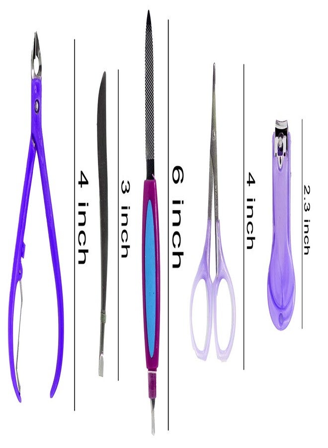 EKAN Manicure Pedicure Tool Kit Set For Home And Salon Use | Manicure Tools For Foot And Nails (Multicolor) - Image 2