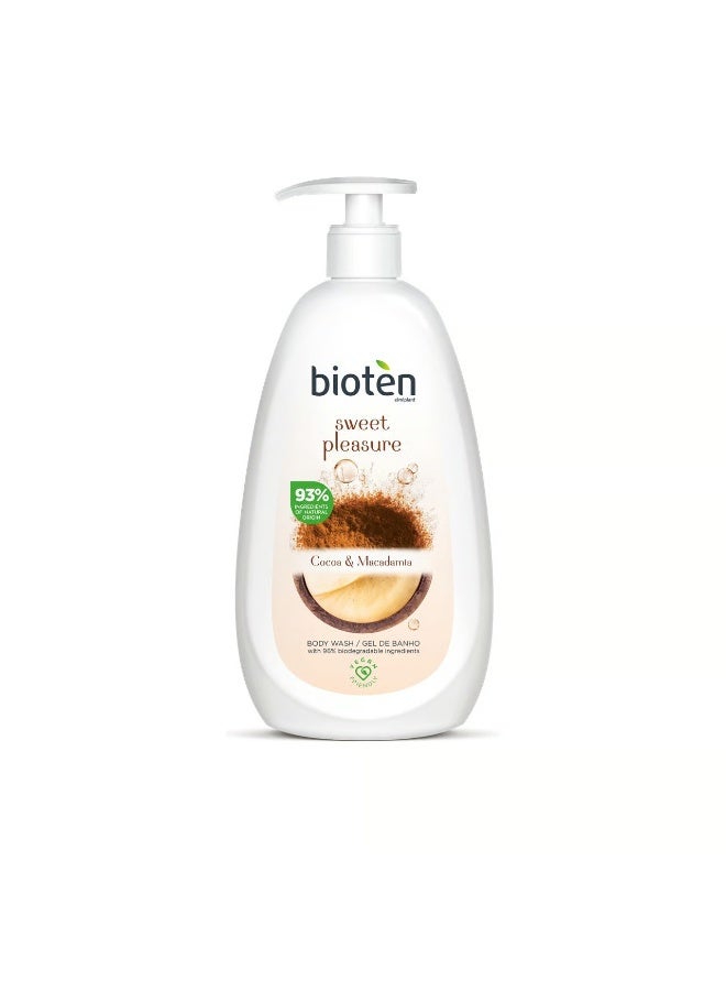 bioten Sweet Pleasure Cocoa & Macadamia Body Wash 700ml - Image 1
