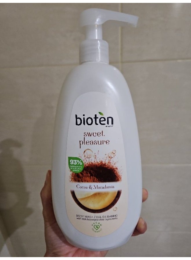 bioten Sweet Pleasure Cocoa & Macadamia Body Wash 700ml - Image 2