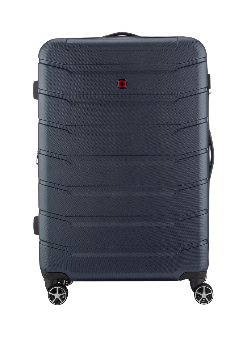 Wenger Vaiana Medium Hardside Expandable 78cm Check-In Luggage Trolley Navy Blue - 612356