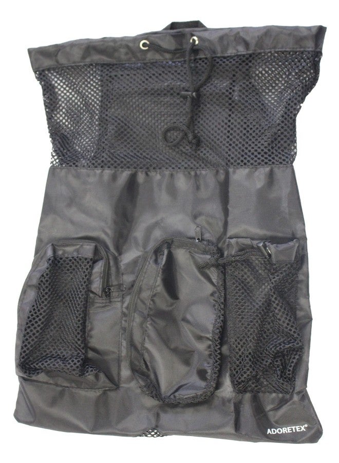 Adoretex Quick Dry Mesh Equipment Sport Drawstring Gym Swim Bag - MB001 - Black - Image 4