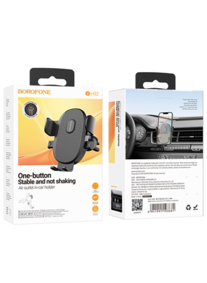 Borofone Car holder BH92 Grand to air vent black - Image 1