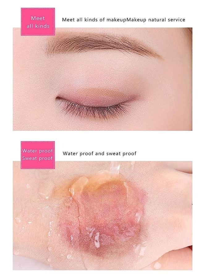 GlamKit Eyelid Tape, Invisible Double Eyelid Lift Strips Instant Eyelid Stickers, Self-Adhesive Eye Tapes Fiber for Hooded Droopy Uneven Mono-eyelids, Big Eye Tools with Fork Rods & Tweezers - Image 5