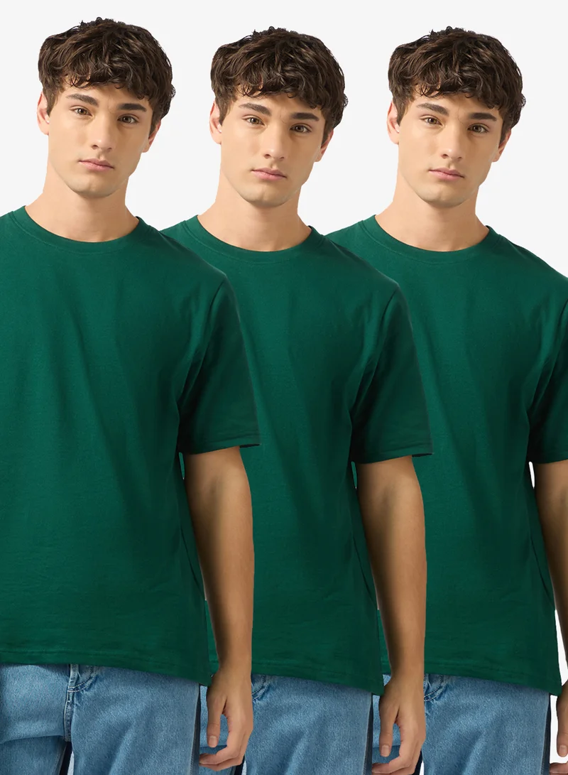 سفنتي فايف بيسيكس عبوة من  تيشيرتات كبيرة الحجم