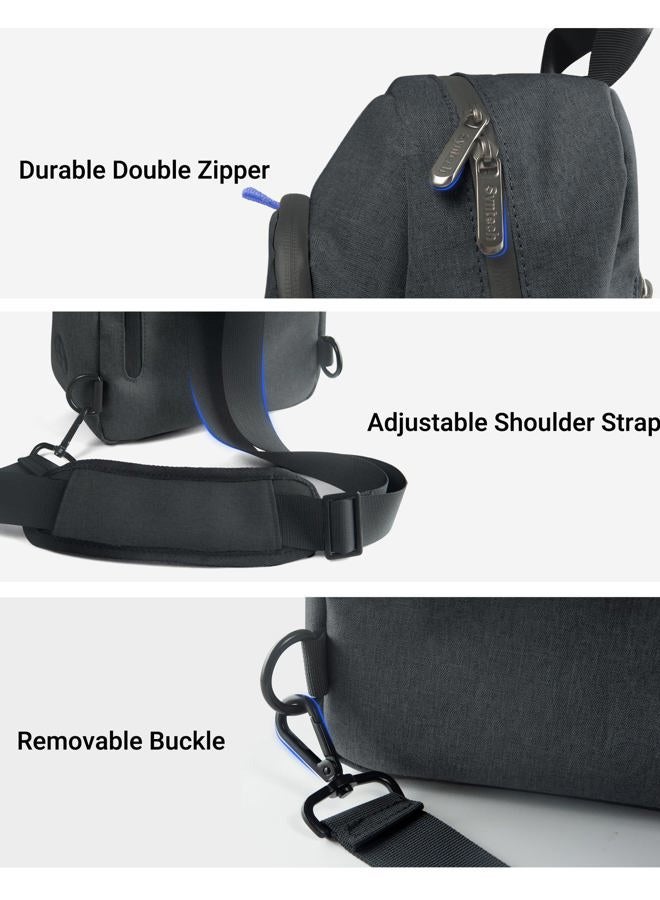 Syntech Carrying Case Compatible with Steam Deck OLED/ROG Ally X/PlayStation Portal, Shoulder Bag for Nintendo Switch/Legion Go Portable Travel Bag for Console and Accessories with, Black - Image 5
