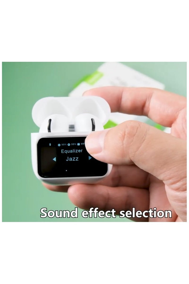 Modio DL03 Smart Touch Display Wireless Earphones With ANC Noise Cancelling and HD Microphone Compatible with Android Mobiles and Tablets - Image 5