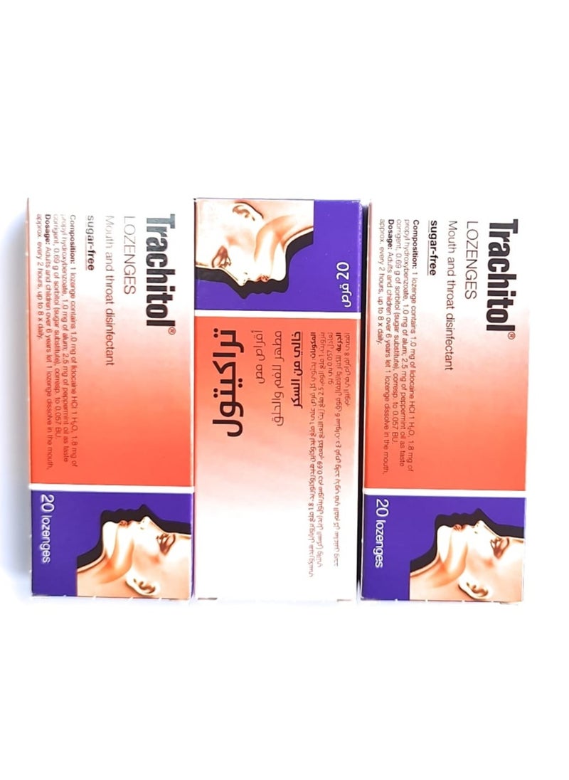 gsk Pack Of 3 X 20 Mouth And Throat Lozenges  - Image 1
