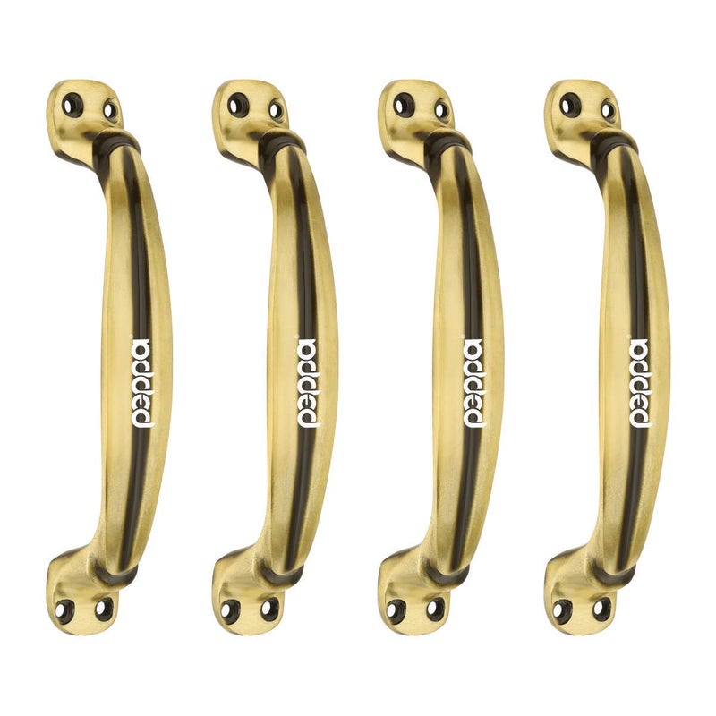 Peppa ™ Antique Brass Finish Door and Window/Cabinet Handle 6 Inches Orbit (Pack of 4) - Image 1