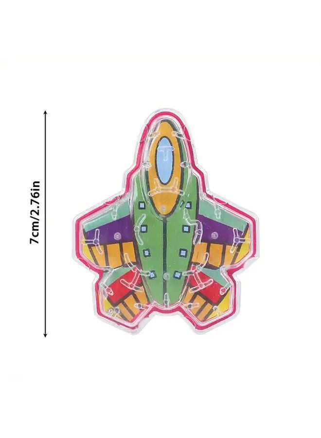 15 قطعة مصغرة مبدعة من ألواح لعبة المتاهة الدحرجة بالكرة للطائرات، ألعاب أطفال هدايا عيد ميلاد - Image 3