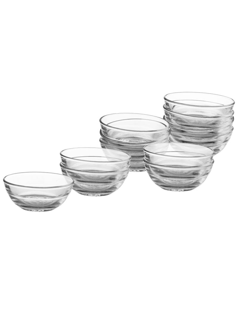 DURALEX 12 Piece Glass Bowl French Made - Image 1