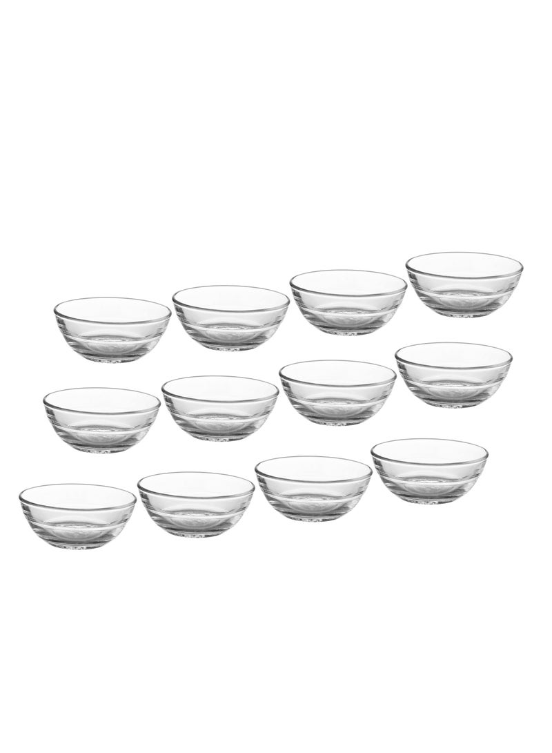 DURALEX 12 Piece Glass Bowl French Made - Image 2