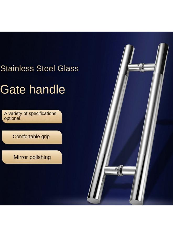 Bluejw 304 Stainless Steel Glass Door Handle Bathroom Door Large Hand Frameless Sliding Door Large Handle Medium Sand Handle In Stock  - Image 3