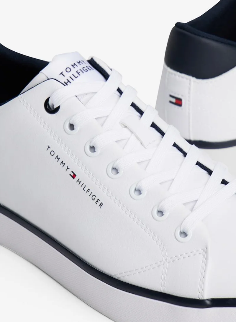 Tommy Hilfiger White Hi Vulc Core Low Top Sneakers for Men | Best Price UAE