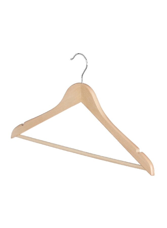 Whitmor 5-Piece Durable and Sturdy Natural Wood Suit Hanger Set Brown 9.5 x 17.3 x 1 inch 6026-340 - Image 2