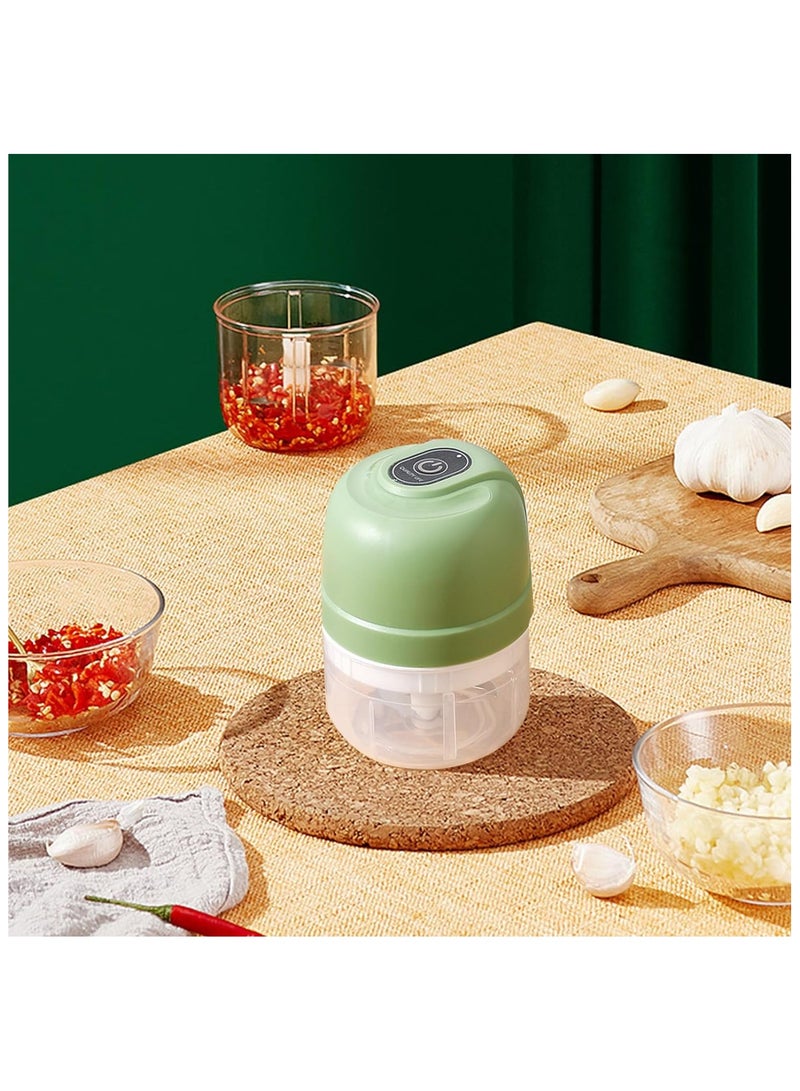 عام مفرمة كهربائية للثوم، طاحونة لحم متعددة الوظائف، مكسرة خضروات خالية من المتاعب، معالج طعام قابل لإعادة الشحن، خلاط صغير طويل الأمد، مفرمة طعام مريحة للفواكه والبصل والسلطات والبيض. - Image 4