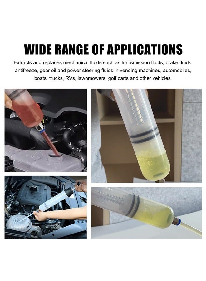 Generic 200cc Fluid Extractor, Manual Extraction and Filling Pump with Two Extraction Tubes, Universal Fluid Oil Change Evacuator Car Accessories  - Image 3