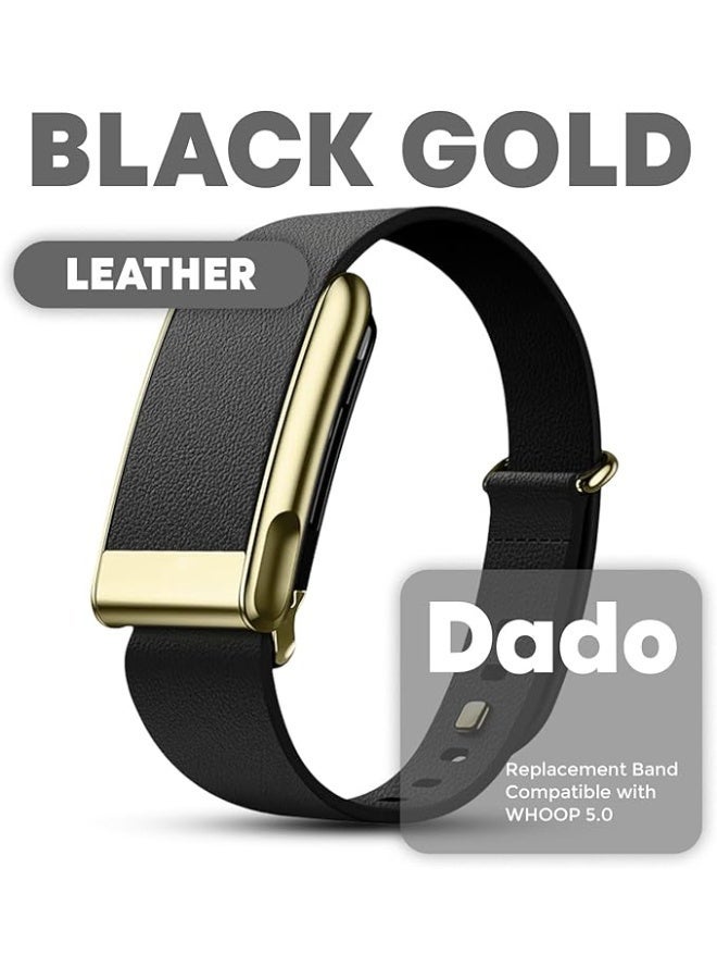 Dado Luxe Tapered Leather Replacement Band Compatible with WHOOP 5.0, One, Peak, and Life Fitness Tracker – Durable & Comfortable | Not for Whoop Gen 4 - Image 4