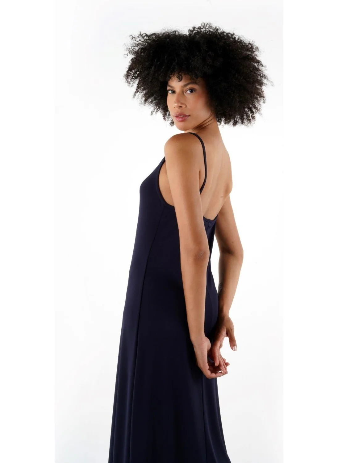 Alexander Gardi Alexandergardi Thin Strap Midi Length Dress (B24-005206)