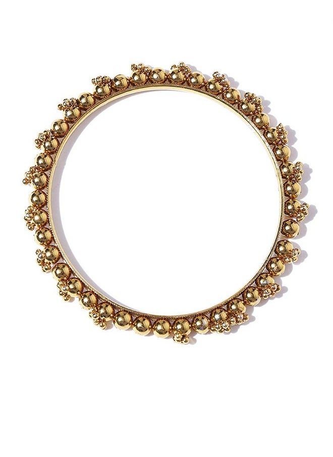 YouBella YouBella Jewellery Gold Plated Brass Bracelet Bangle Set for Women (2.4) (Set of 2)  - Image 4
