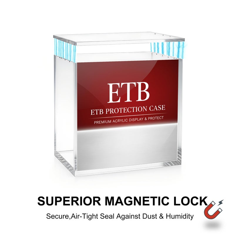 TOZCOZUS ETB Protector Case, 8+5mm Fortress Acrylic Display Case, Superior Magnetic Lock & UV Protection, Stackable Box for Elite Trainer Box - Image 4