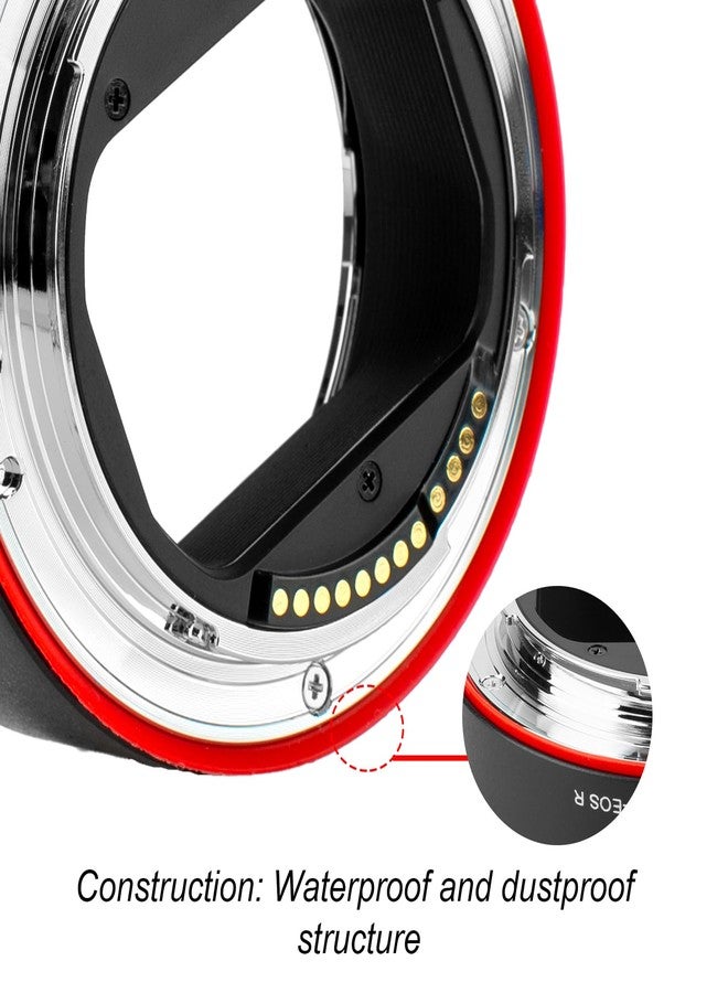 Meike Metal Lens Adapter EF-EOSR Auto-Focus Mount Converter for Canon EF/EF-S Lens to EOS-R EOS-RP R5 R6 R7 R10 C70 and RED Komodo Cameras - Image 3