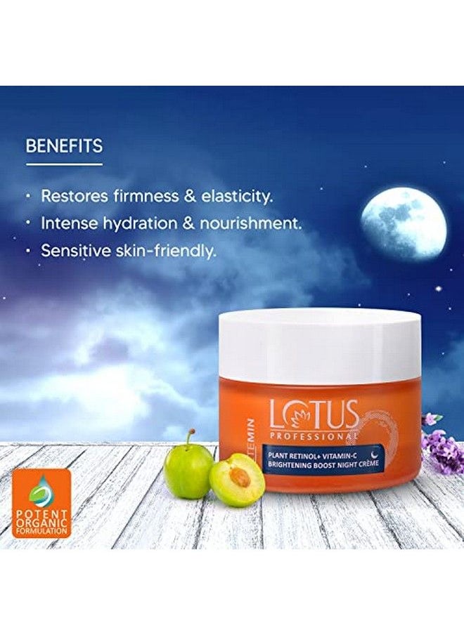 Lotus Professional - Retemin Plant Retinol & Vitamin C Boost Night Cream ; Preservative Free ; For All Skin Types ; 50G - Image 1