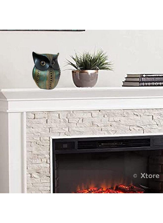 Xtore® Modern Classy Lucky Owl Resin Art Figure Showpiece -(Pack of 1,Multicolor) - Image 5
