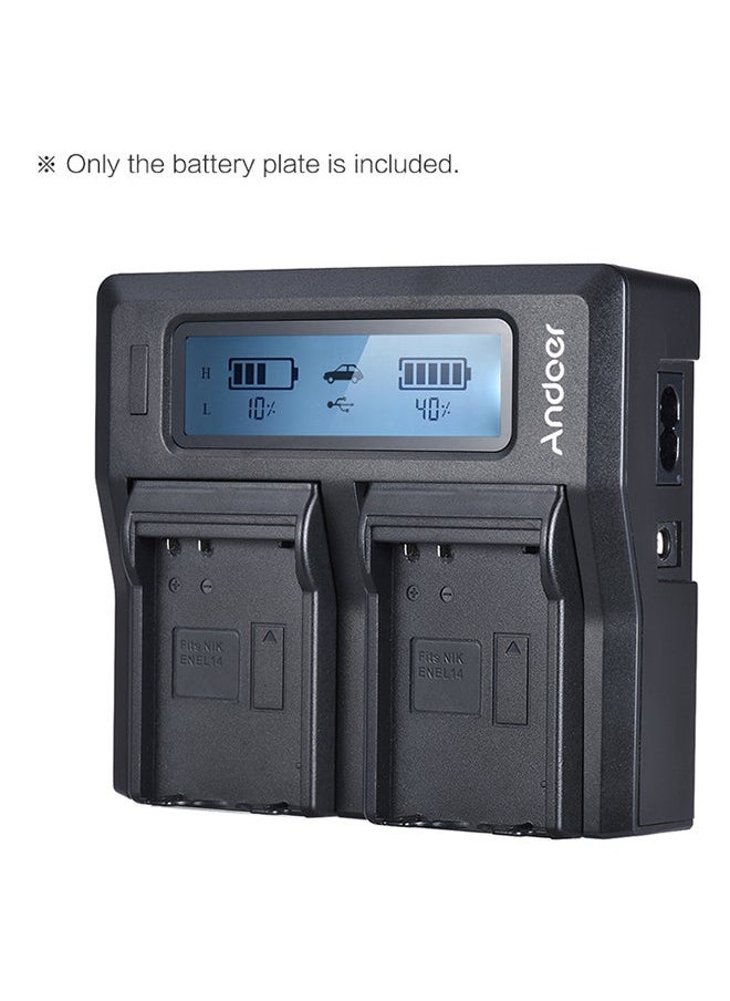 NIBEMINENT Andoer 2pcs ENEL14 Battery Plate for Neweer Dual/Four Channel Charger Nikon D5600 D5500 D5300 D5200 D5100 D3100 D3200 D3300 D3400  - Image 4