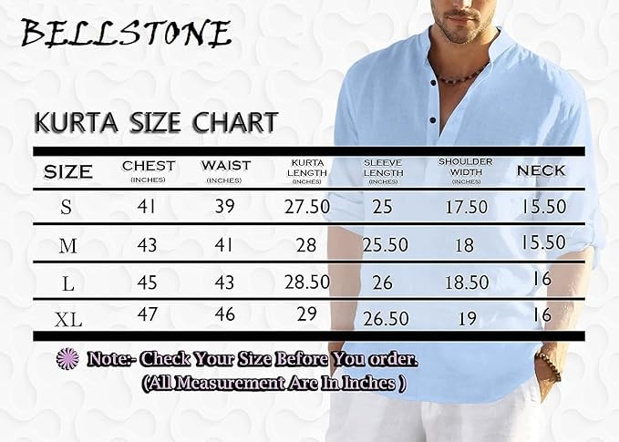 Bellstone Men’s Stylish Cotton Blend Casual Shirt || Full Sleeve Button-Down Shirt || Comfortable Breathable Fabric || Perfect for Casual Office and Outing Wear - Image 5