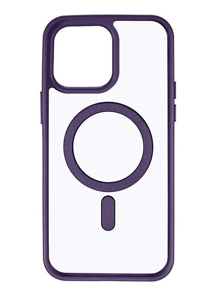 ATECH Protective Shockproof Ultra Slim Bumper Designed Magnetic MagSafe Case Cover For Apple iPhone 14 Pro Max Purple - Image 4