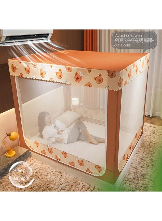 Bluejw Household Mosquito Net High-grade Children's Drop-resistant Mongolian Yurt Sitting-bed Type Internet-famous Anti-mosquito Net Portable Foldable For Clearance - Image 2