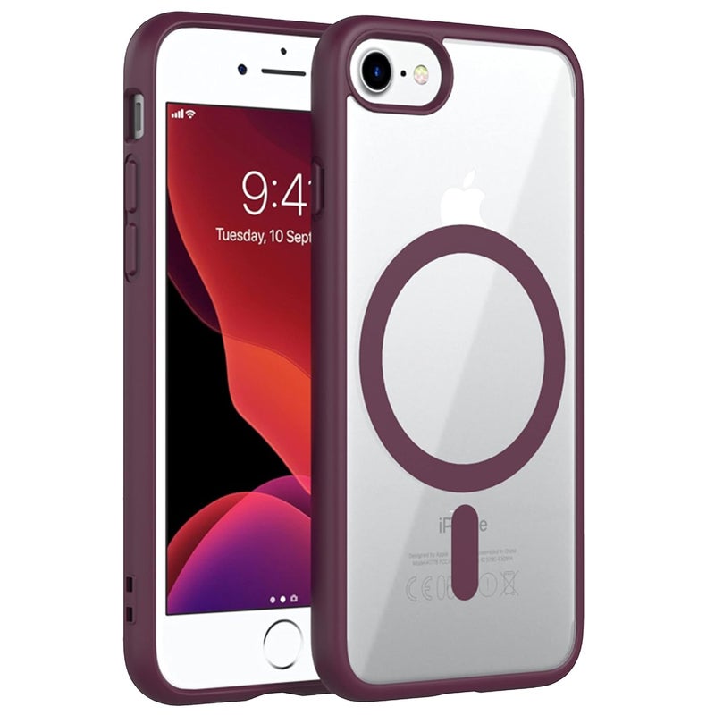 ZAPCASE Back Case Cover for iPhone 7/8 / Se 2020 | Compatible for iPhone 7/8 / Se 2020 Back Cover | Scratch-Resistant Back Cover | Wine Red - Image 1