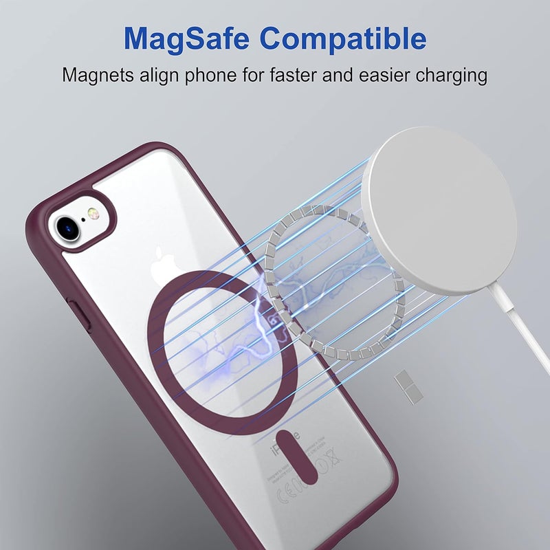 ZAPCASE Back Case Cover for iPhone 7/8 / Se 2020 | Compatible for iPhone 7/8 / Se 2020 Back Cover | Scratch-Resistant Back Cover | Wine Red - Image 5