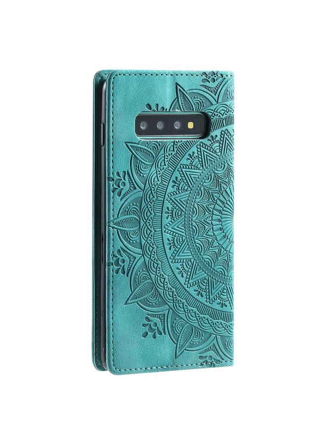 S-TOP Case For Samsung Galaxy S10 Totem Embossed Magnetic Leather Phone Case - Image 3