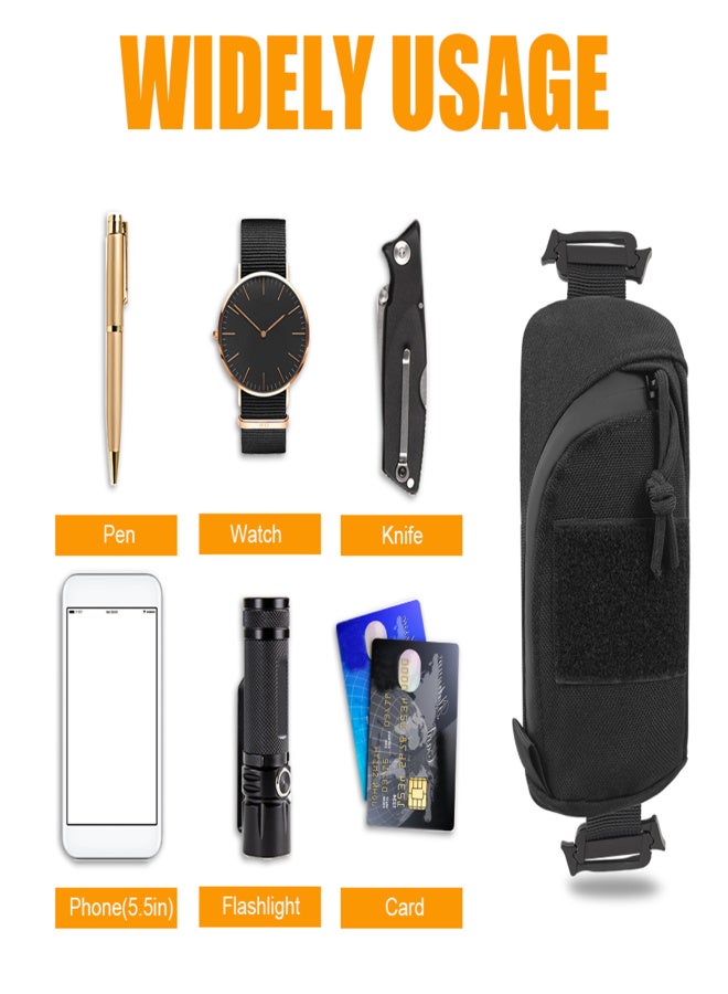 ‎KOSIBATE Backpack Shoulder Strap Accessory  Molle Pouch  Pouch, Molle Bag Multifunctional EDC Tool Pockets for Belt, Compact Phone Pouchs for Outdoor Sport Hunting - Image 3