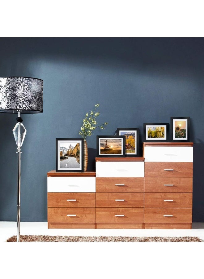 جيفت جاردن مجموعة إطار صورة GiftGarden 4x6 من 4 × 7 إطارات مُنحس إلى 4 × 6 صور مع حصيرة أو 5 في 7 صور بدون معلقة جدار حصيرة أو عرض طاولة سوداء - Image 4