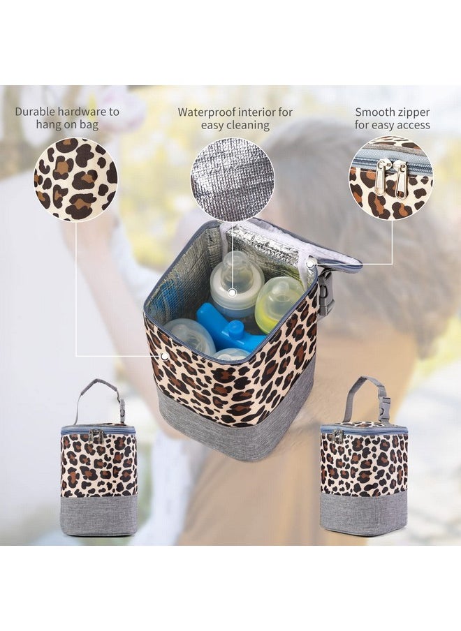 Gogoso Insulated Baby Bottle Bag With Ice Pack Multifunction Breastmilk Cooler Bag & Lunch Bag Fit As Milk Bottles Organize  - Image 2