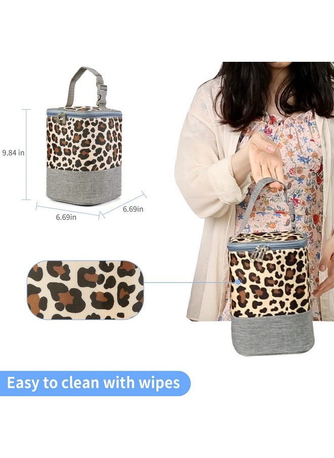 Gogoso Insulated Baby Bottle Bag With Ice Pack Multifunction Breastmilk Cooler Bag & Lunch Bag Fit As Milk Bottles Organize  - Image 3