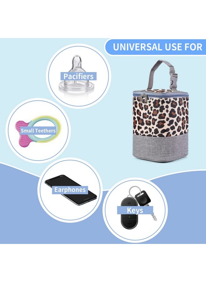 Gogoso Insulated Baby Bottle Bag With Ice Pack Multifunction Breastmilk Cooler Bag & Lunch Bag Fit As Milk Bottles Organize  - Image 4