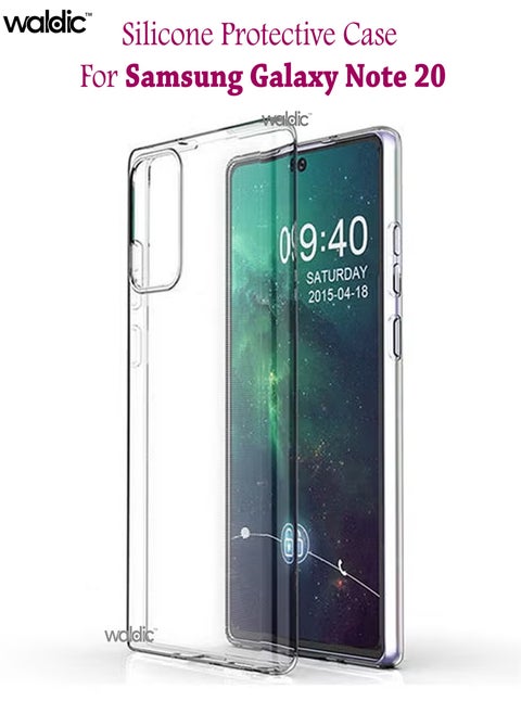 Silicone Protective Back Case Cover For Samsung Galaxy Note20 - Clear