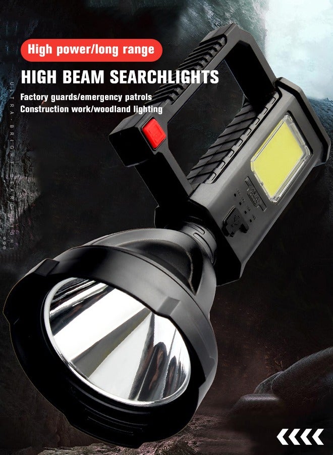GROIC Rechargeable Spotlight Flashlight High Lumen, Super Bright Spot Light with 4 Modes and Tripod Waterproof Handheld LED Powerful Searchlight for Camping, Fishing, Hunting, Hiking - Image 2