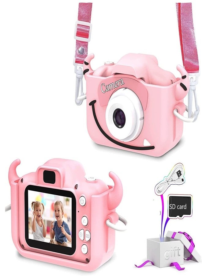 CADDLE & Toes Kids Camera for Boys Girls, 20MP 1080P Digital Video Camera for Kids, Christmas Birthday Gift for Boys Age 4+ to 12, Toy Camera for 4+ 5 6 7 8 9 10 Year Old (Baby Cow Pink) - Image 1