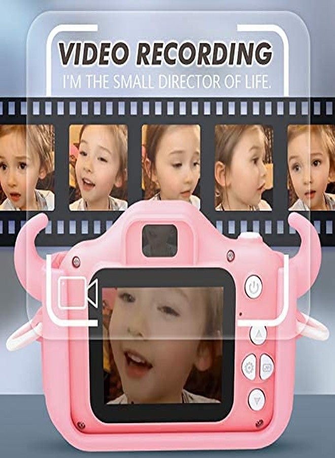 CADDLE & Toes Kids Camera for Boys Girls, 20MP 1080P Digital Video Camera for Kids, Christmas Birthday Gift for Boys Age 4+ to 12, Toy Camera for 4+ 5 6 7 8 9 10 Year Old (Baby Cow Pink) - Image 4