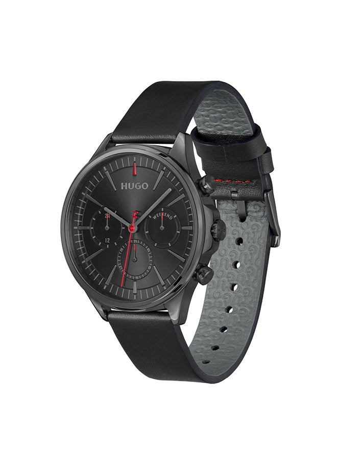 HUGO BOSS HUGO BOSS WATCH ROUND ANALOG MEN'S BLACK CASE WATCH - 1530408 - Image 2